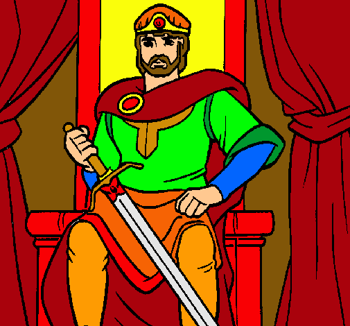 Dibujo Caballero rey pintado por mlj2401