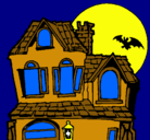 Dibujo Casa del misterio pintado por justinlove55