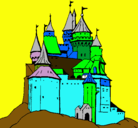 Dibujo Castillo medieval pintado por gcf-bteyyjym