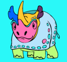 Dibujo Rinoceronte pintado por oscar852