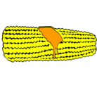 Dibujo Mazorca de maíz pintado por LUCAB