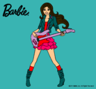Dibujo Barbie guitarrista pintado por ruki