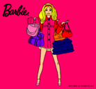 Dibujo Barbie de compras pintado por lizandy