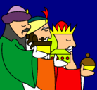 Dibujo Los Reyes Magos 3 pintado por msjh