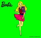 Dibujo Barbie informal pintado por vivito