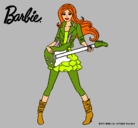 Dibujo Barbie guitarrista pintado por Alive