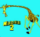 Dibujo Madagascar 2 Melman 2 pintado por ELINA