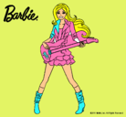 Dibujo Barbie guitarrista pintado por clarataya