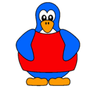 Dibujo Pingüino pintado por Toad