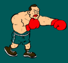 Dibujo Boxeador pintado por german