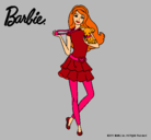 Dibujo Barbie y su mascota pintado por Alive