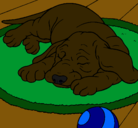 Dibujo Perro durmiendo pintado por DarkNight