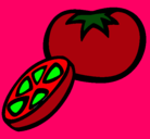 Dibujo Tomate pintado por keli