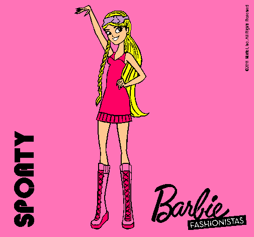 Dibujo Barbie Fashionista 4 pintado por Yoovi