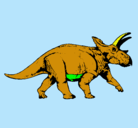 Dibujo Triceratops pintado por CUECUECHA