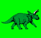 Dibujo Triceratops pintado por yadiel