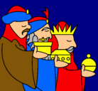 Dibujo Los Reyes Magos 3 pintado por nicolagxkegd