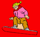 Dibujo Snowboard pintado por  jjosh