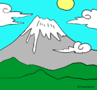 Dibujo Monte Fuji pintado por Master