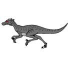 Dibujo Velociraptor pintado por IRONMAN