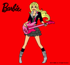 Dibujo Barbie guitarrista pintado por alba111