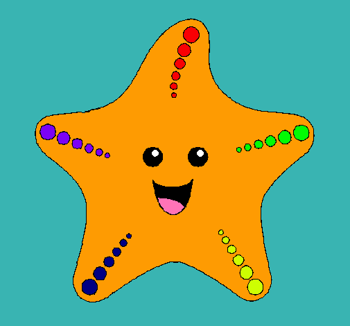 Dibujo Estrella de mar pintado por natis25