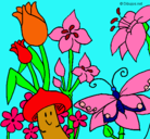 Dibujo Fauna y flora pintado por cali