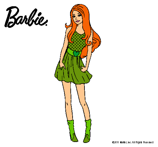 Dibujo Barbie veraniega pintado por Alive