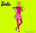 Dibujo Barbie y su mascota pintado por antonela