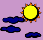 Dibujo Sol y nubes 2 pintado por HEIDY