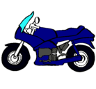 Dibujo Motocicleta pintado por alfafa