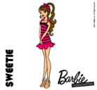 Dibujo Barbie Fashionista 6 pintado por Laida