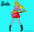 Dibujo Barbie guitarrista pintado por ty6oult