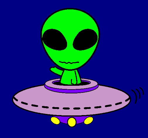 Dibujo Alienígena pintado por mlj2401