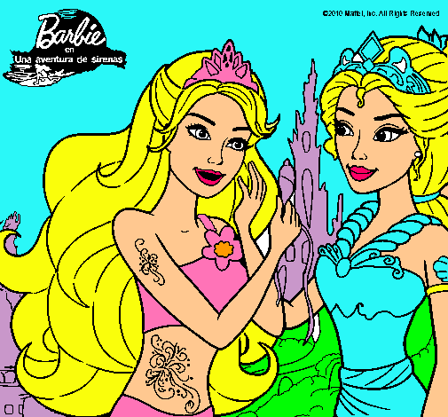 Barbie se despiede de la reina sirena