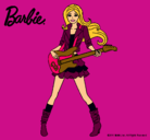 Dibujo Barbie guitarrista pintado por llukeisi