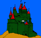 Dibujo Castillo medieval pintado por xbox
