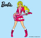 Dibujo Barbie guitarrista pintado por Rubiita