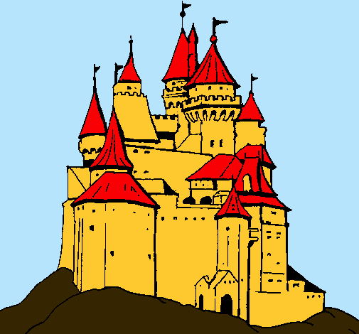 Dibujo Castillo medieval pintado por mlj2401