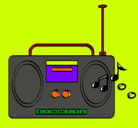 Dibujo Radio cassette 2 pintado por JOHEIVER