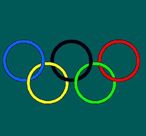 Dibujo Anillas de los juegos olimpícos pintado por mlj2401