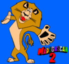 Dibujo Madagascar 2 Alex 2 pintado por Aguuss