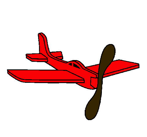 Avión de cartón