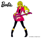 Dibujo Barbie guitarrista pintado por luciabest