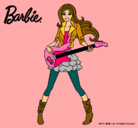 Dibujo Barbie guitarrista pintado por Maria-pm