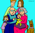 Dibujo Familia pintado por vegaa