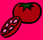 Dibujo Tomate pintado por diegooos