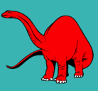 Dibujo Braquiosaurio II pintado por marmota