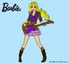 Dibujo Barbie guitarrista pintado por madyha