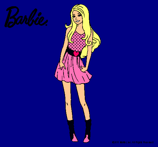 Dibujo Barbie veraniega pintado por agus-